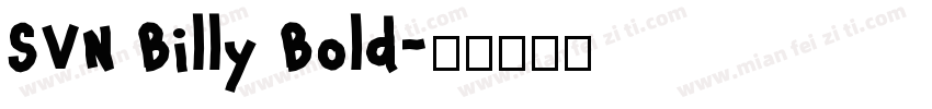 SVN Billy Bold字体转换